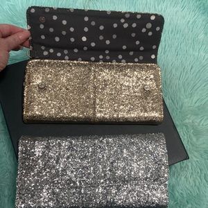 2 sparkle thirty-one clutch purses, never used!